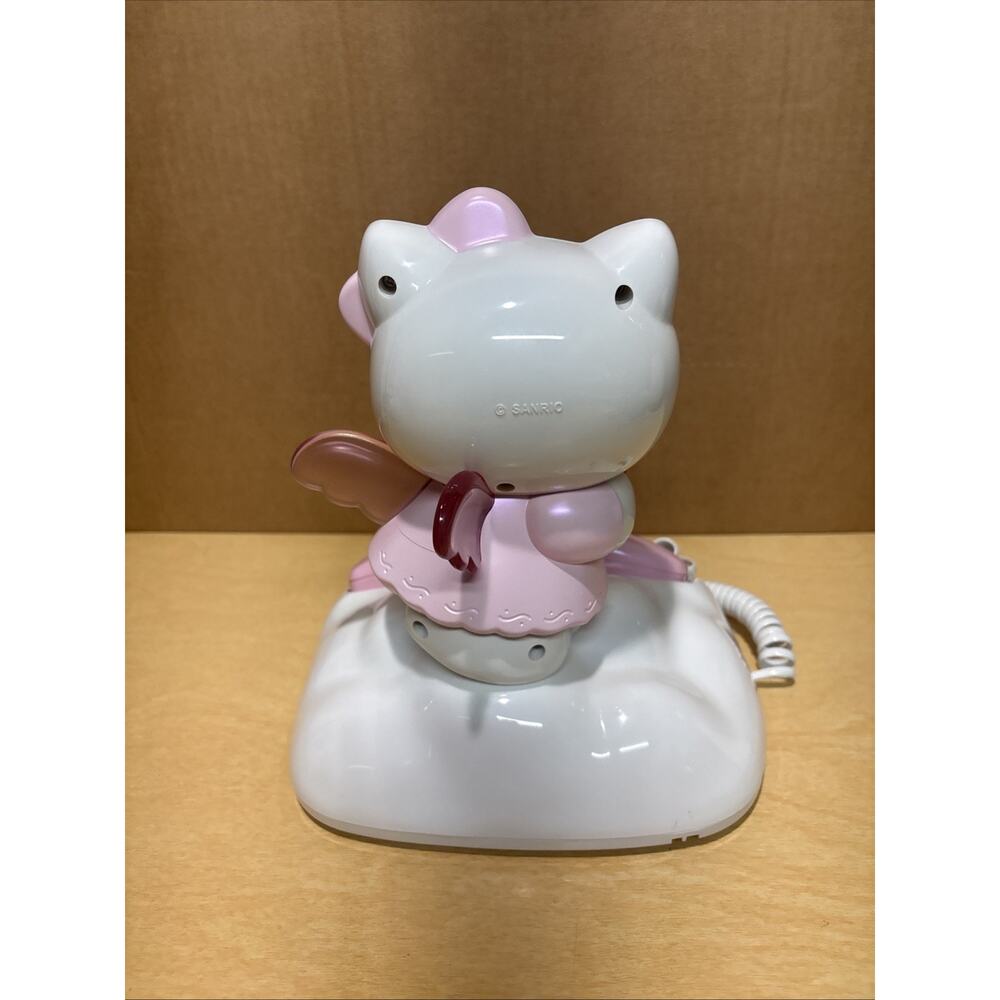 HELLO KITTY ANGEL HK210 Telephone Pink Landline Phone w/ Caller ID Vintage 2002 - Picture 5 of 7